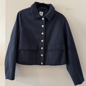Zara Cropped Wool Jacket